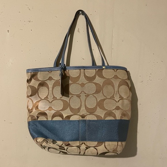 Coach Tote Shoulder Signature Canvas - Picture 2 of 12
